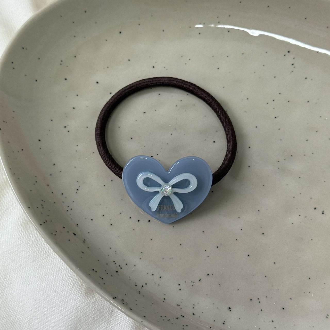 Heart & Ribbon Hair Tie