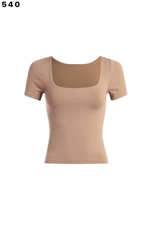 Square Neck Basic Top