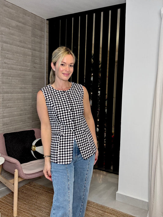 Black & White Vest