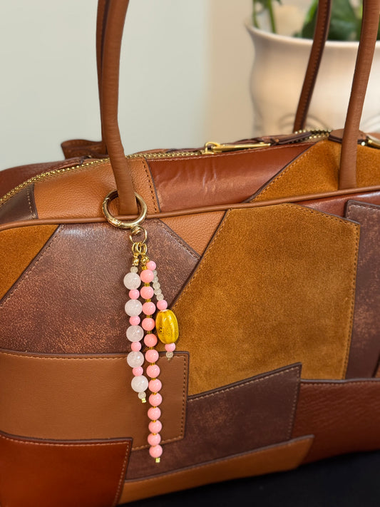 Handbag Key Holder / Multi Beads