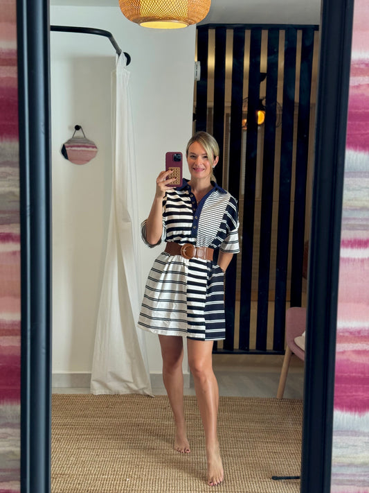 Stripes Sweater Style Dress