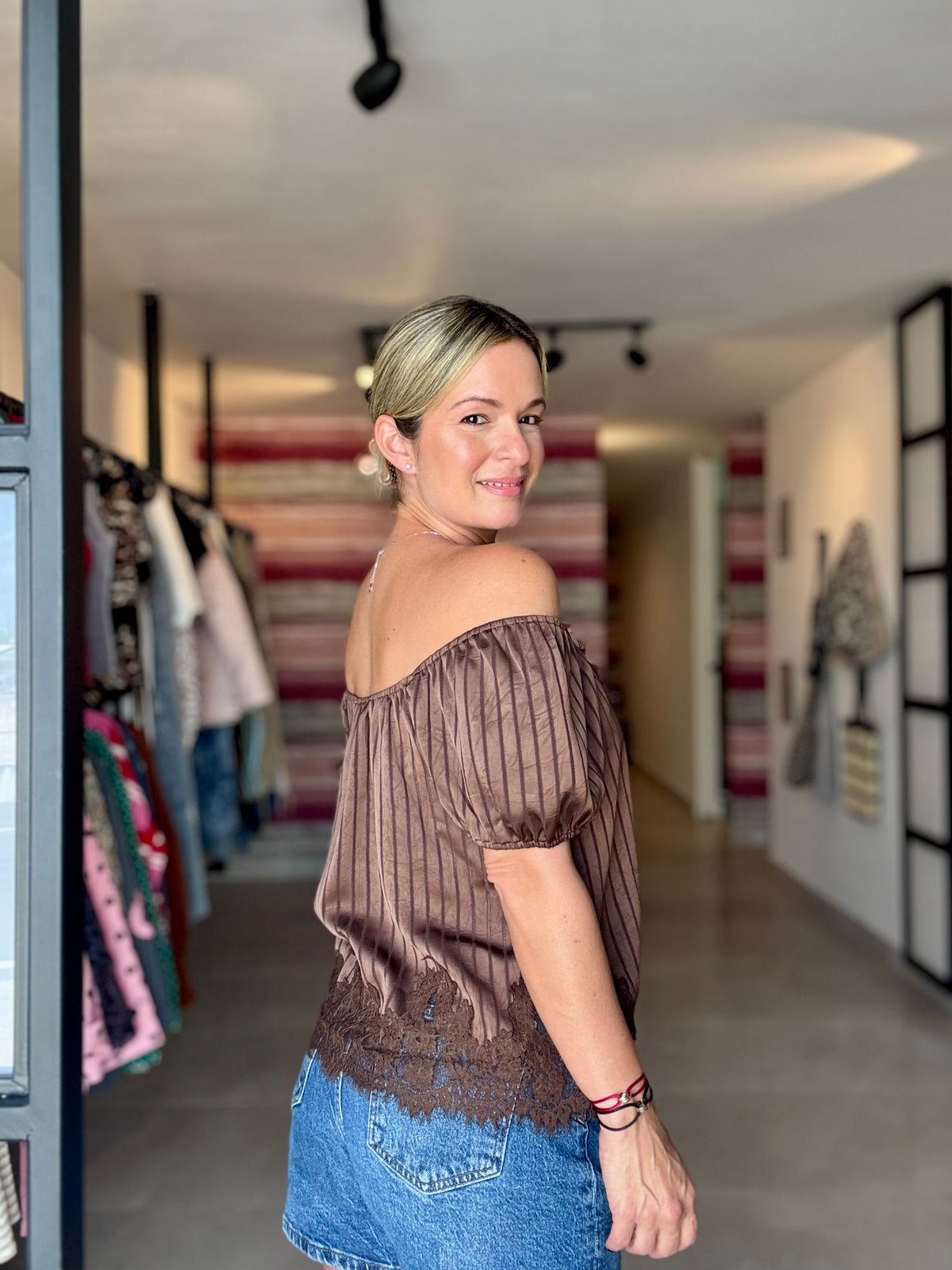Strapless Bottom Laced Top