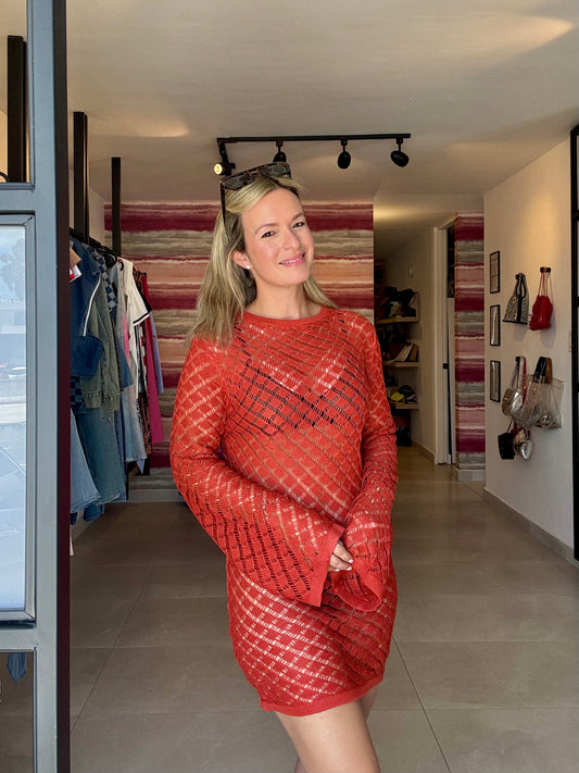 Long Sleeve Cover Up Dress