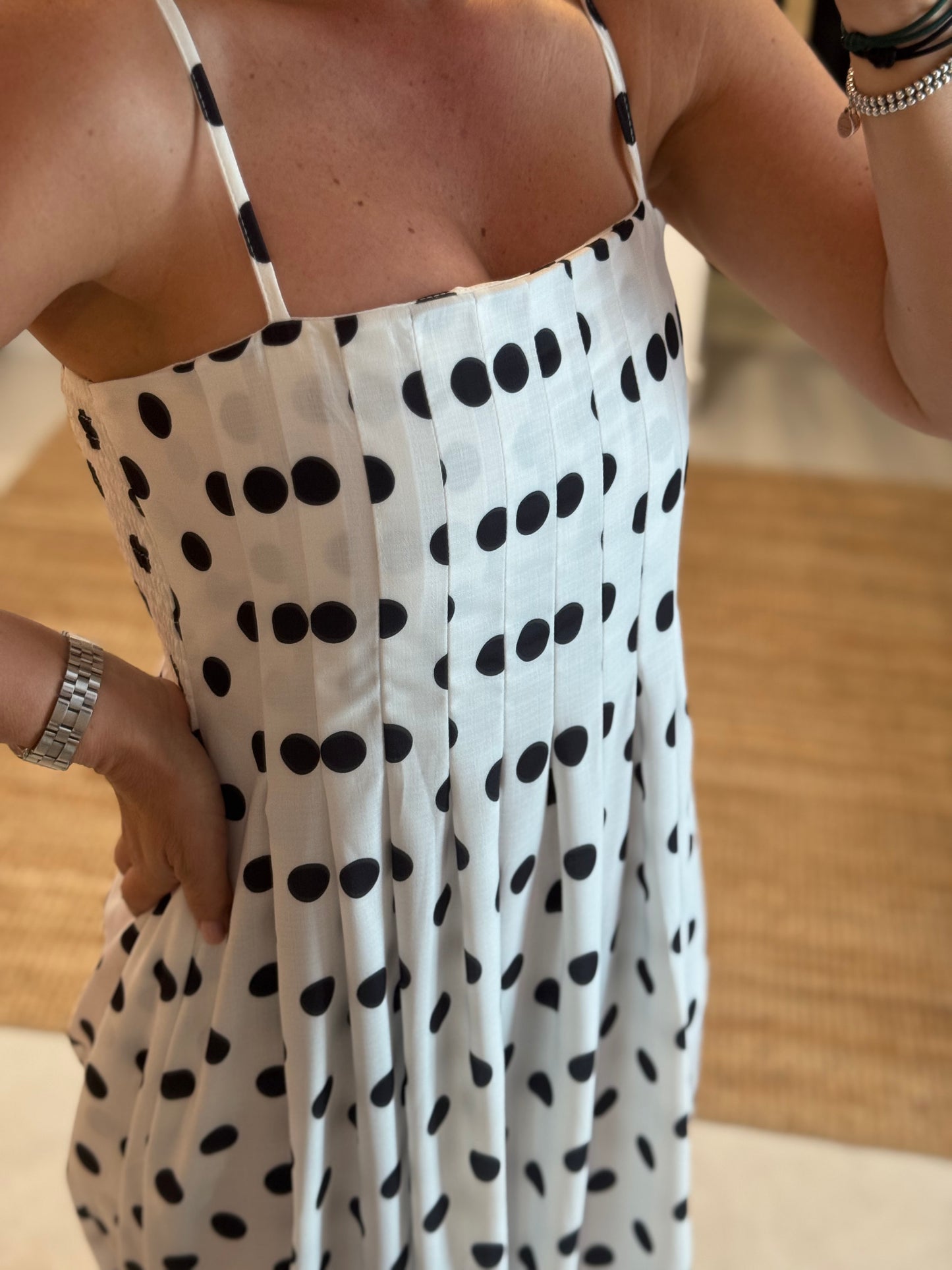 Maxi Polka Dress