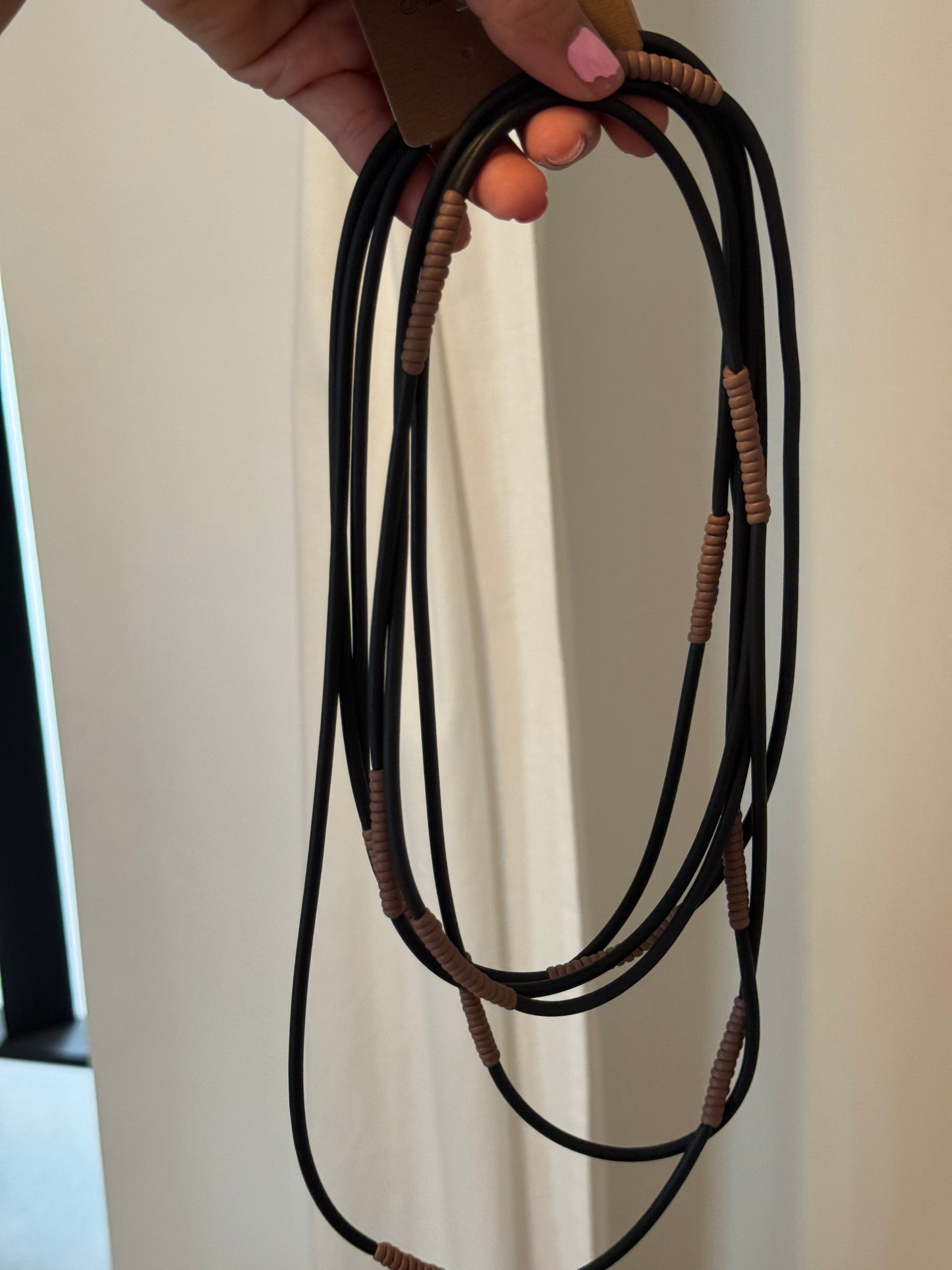 Rubber Long Necklace