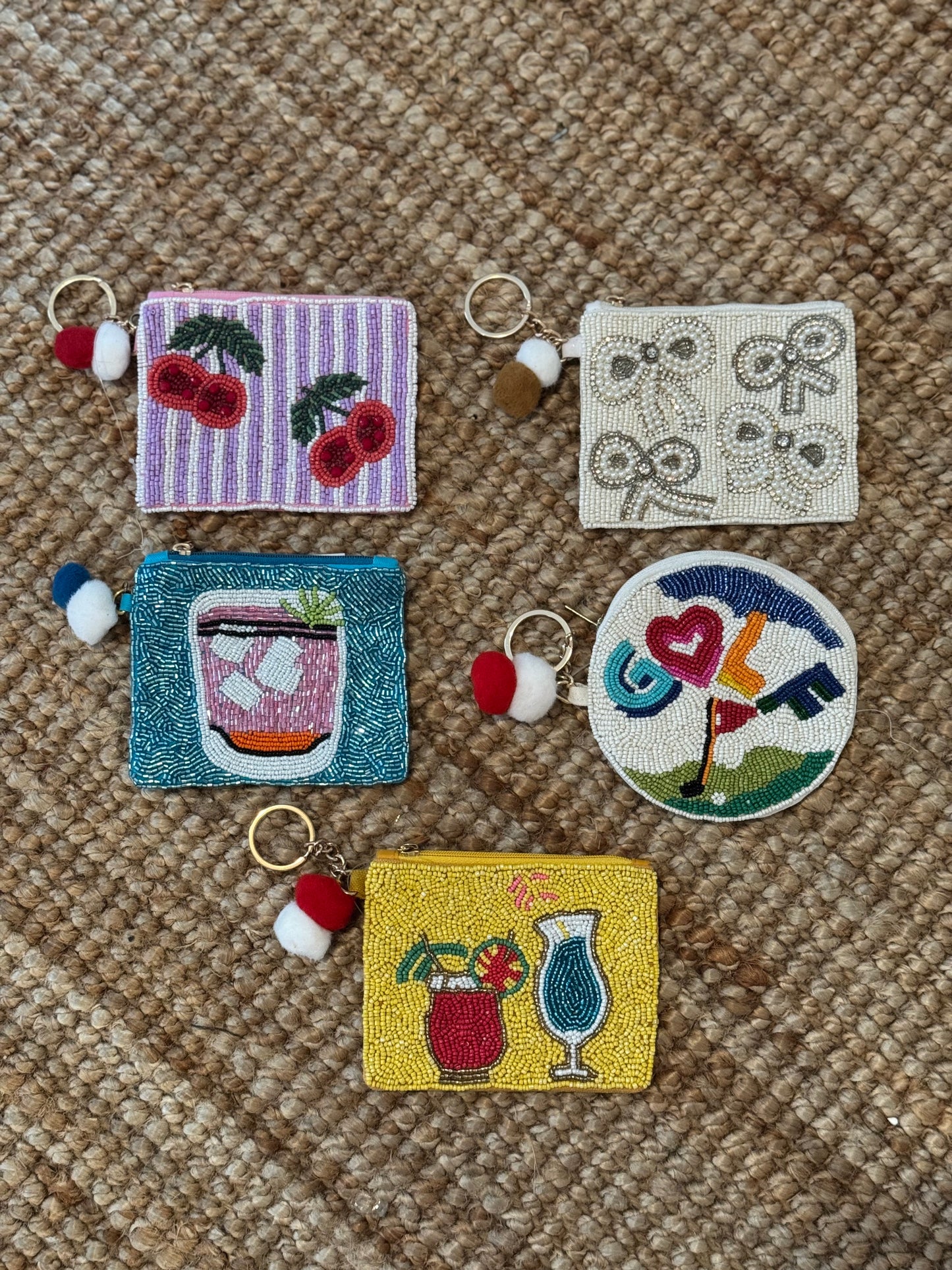 Beaded Coin Mini Pouch