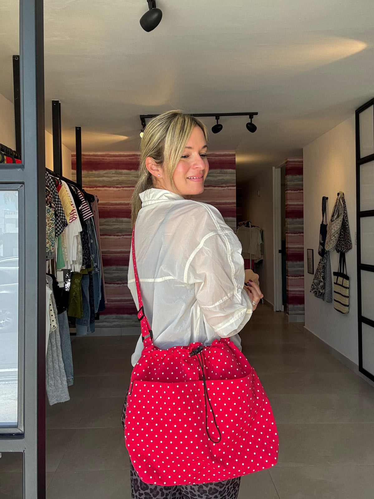Polka Dot Sport Bag