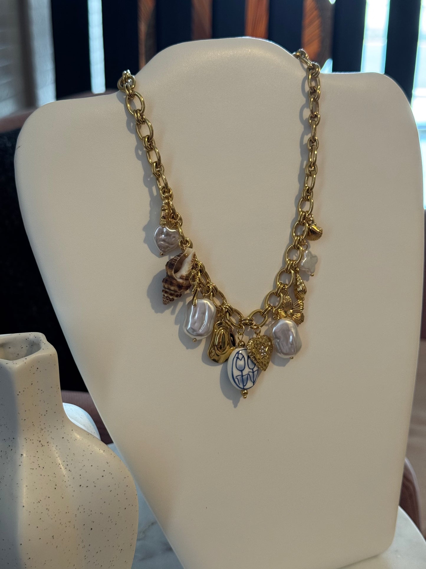 Statement Charm Necklace
