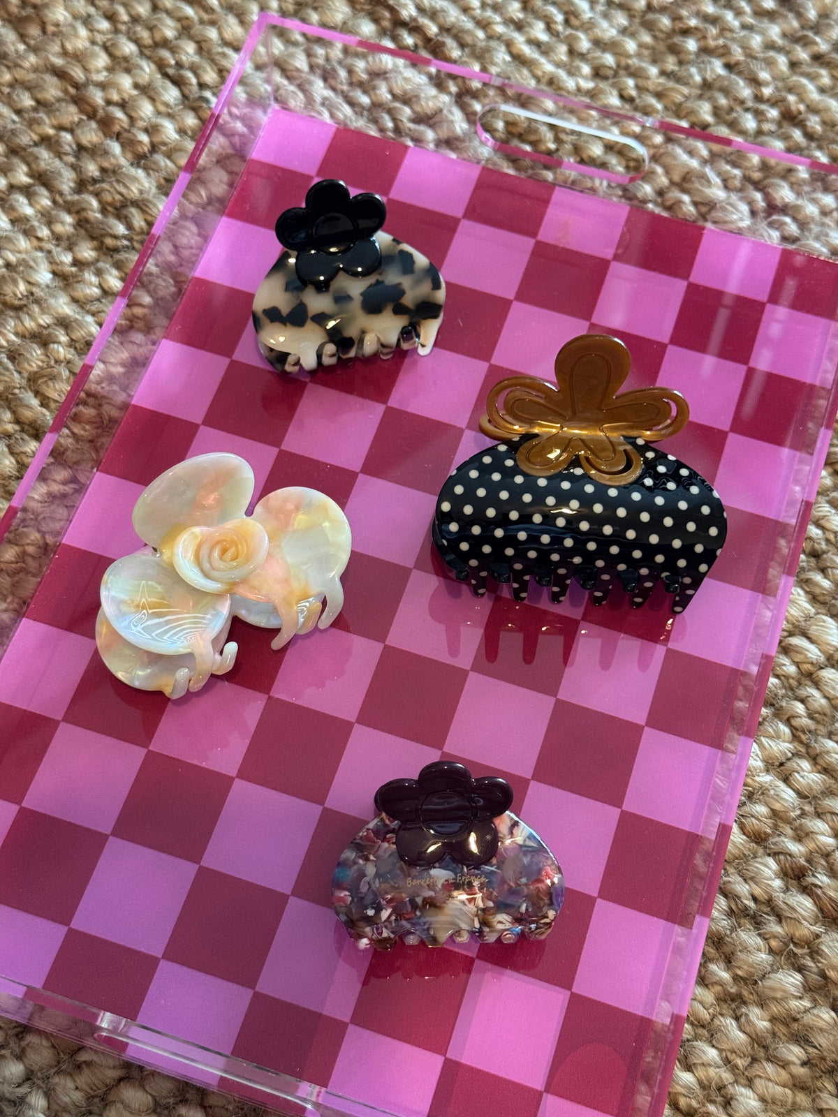 Small Flower Claw Clips