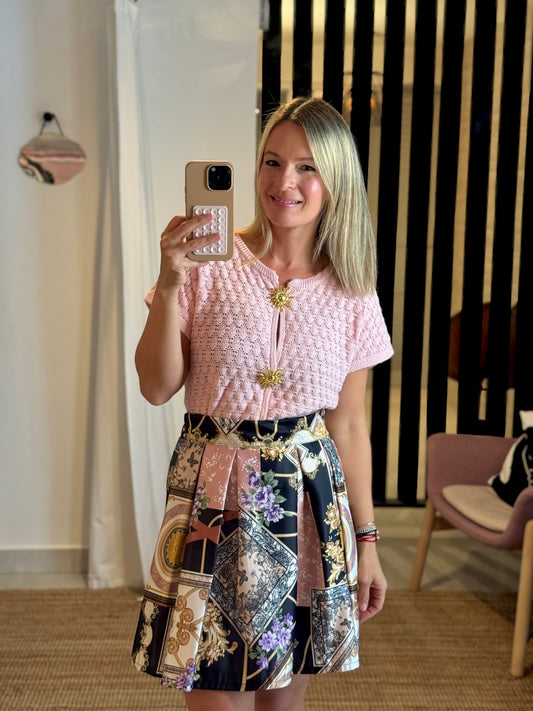 Knitted Baby Pink Top