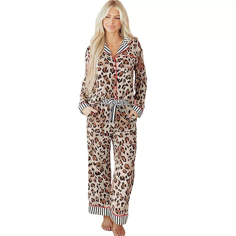 Animal Print Pajama Set