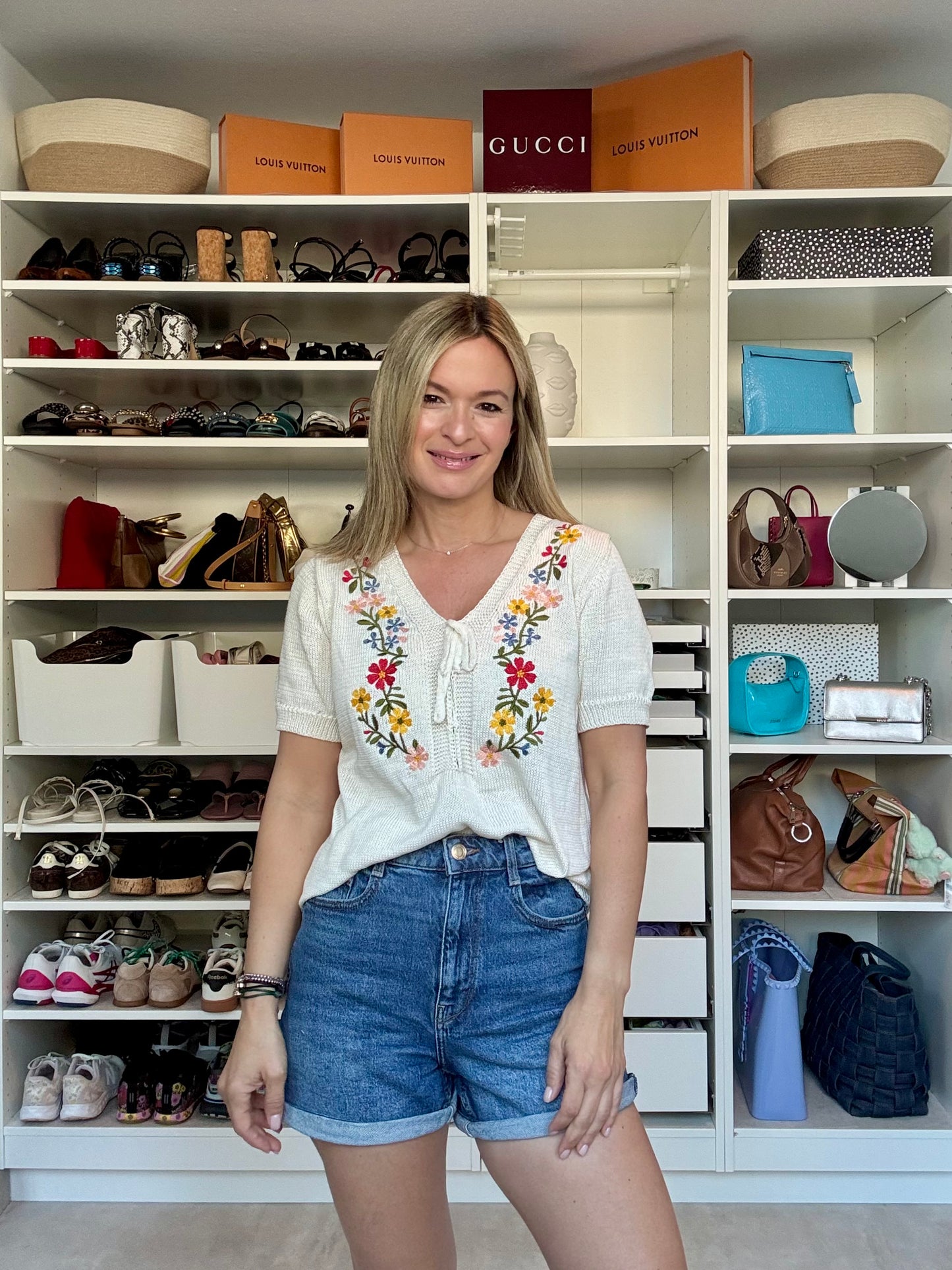 Embroidered Flower Top