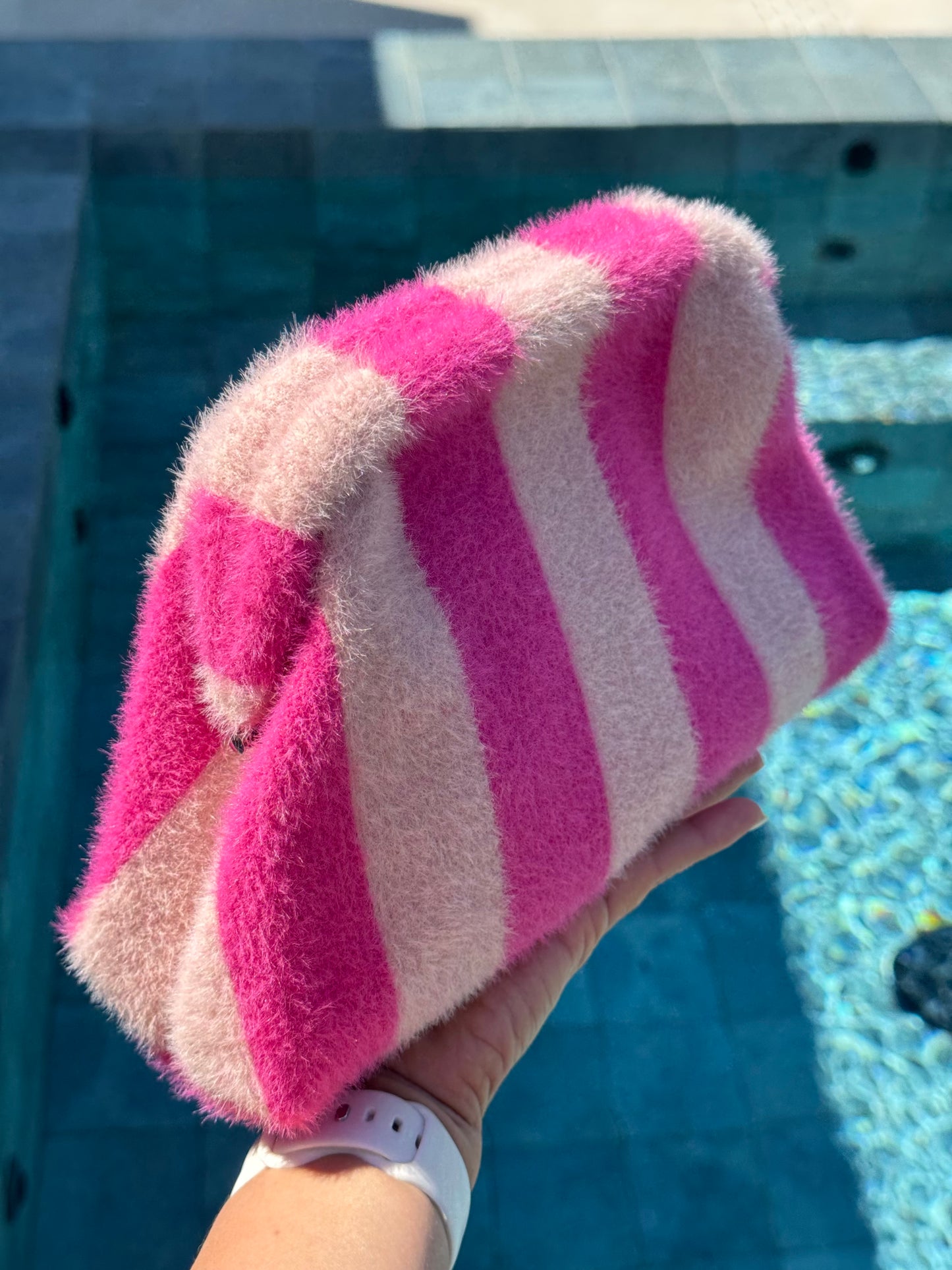Fabric Textured Clutch