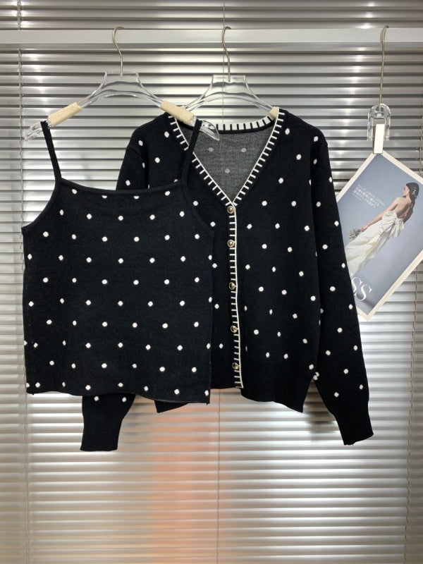 Polka Dot Knit Set