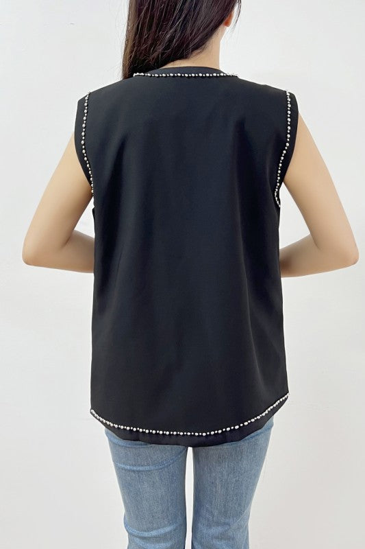 Embellished Vest