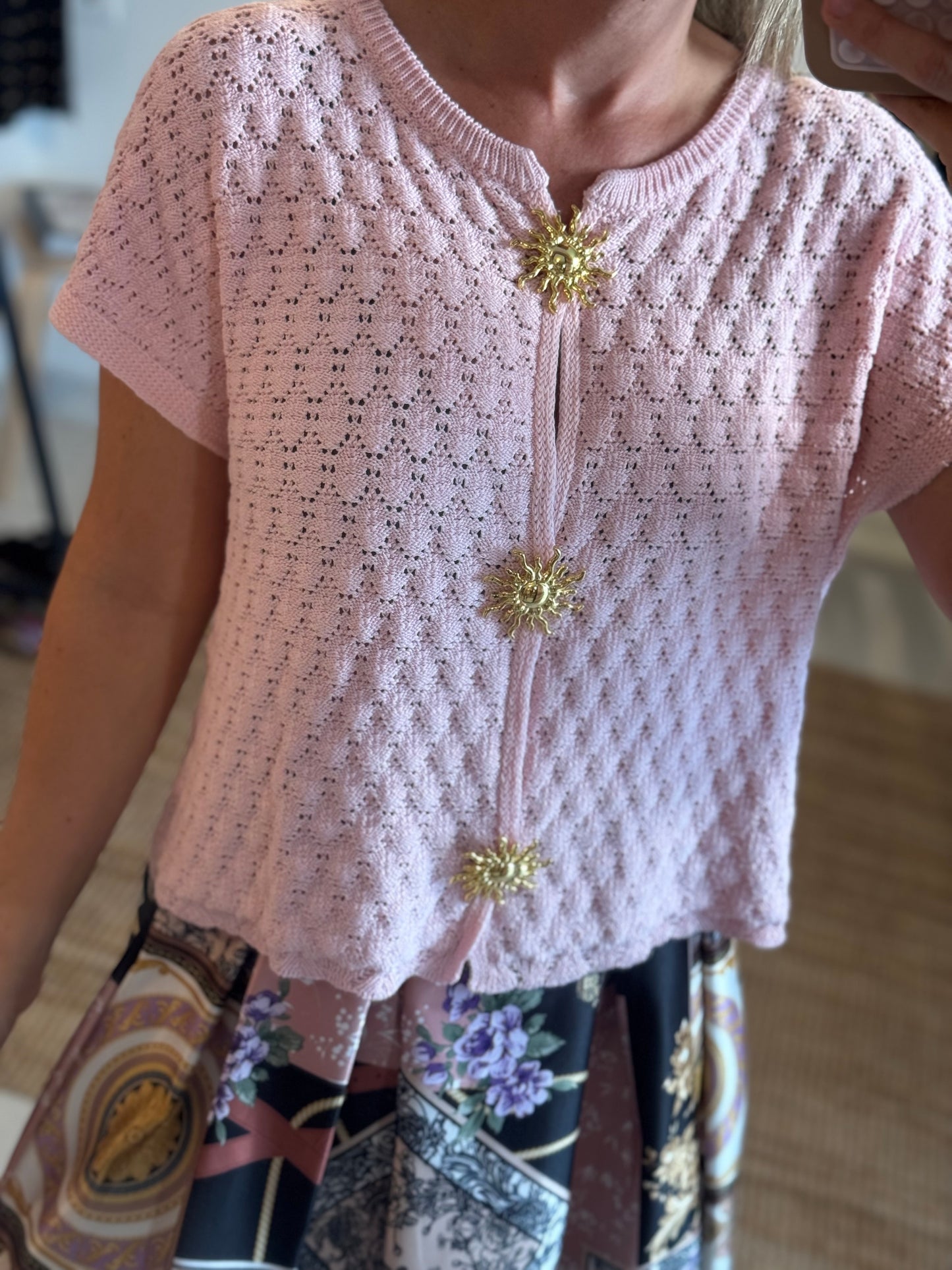 Knitted Baby Pink Top