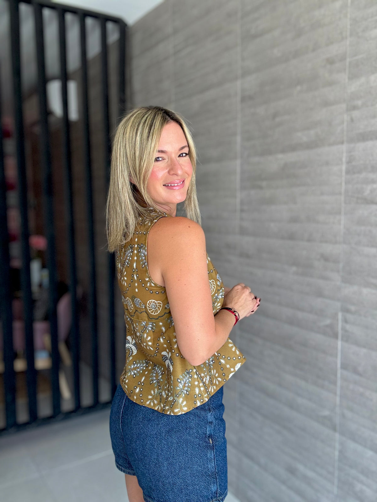 Olive Green Top