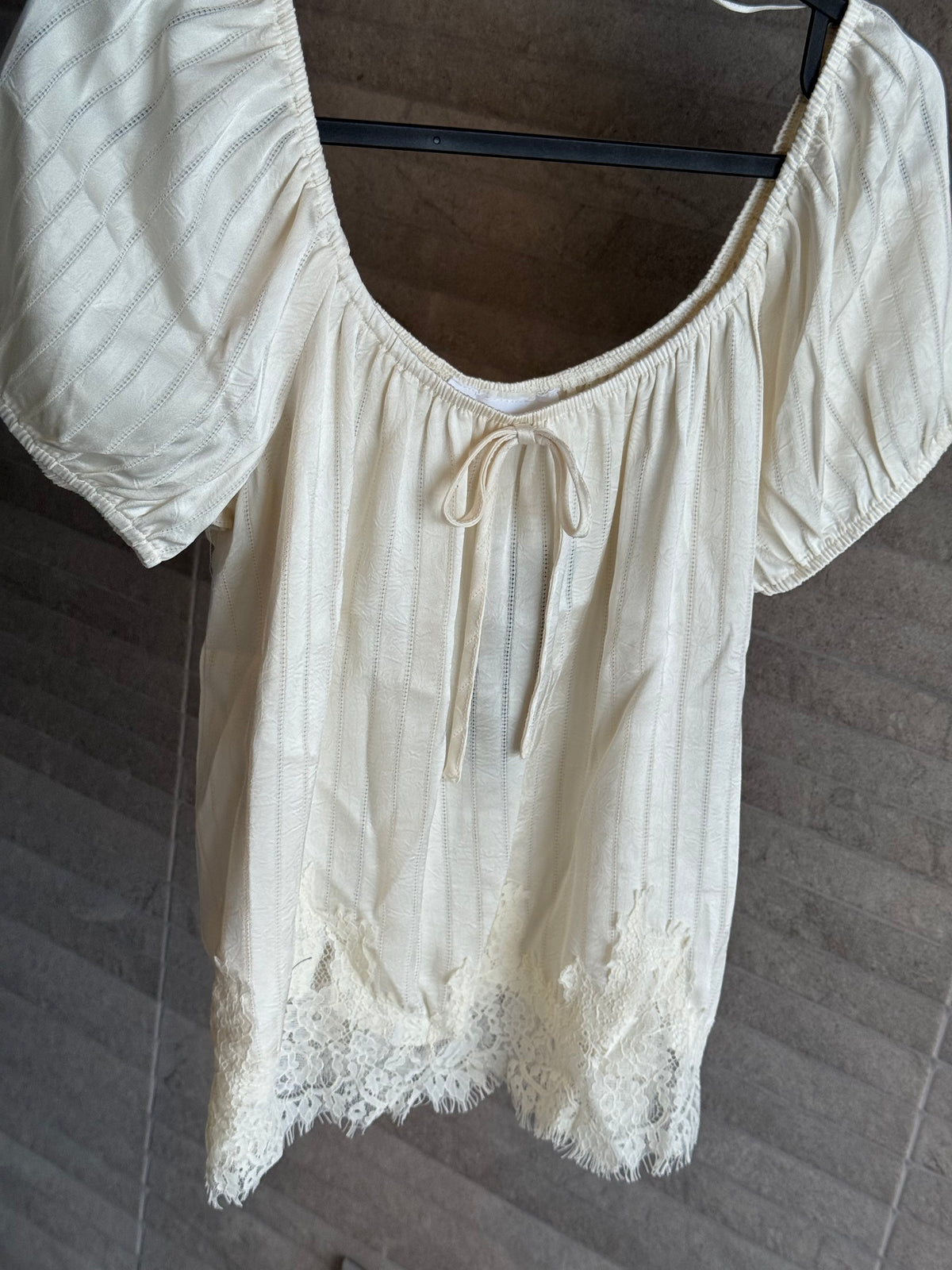 Strapless Bottom Laced Top