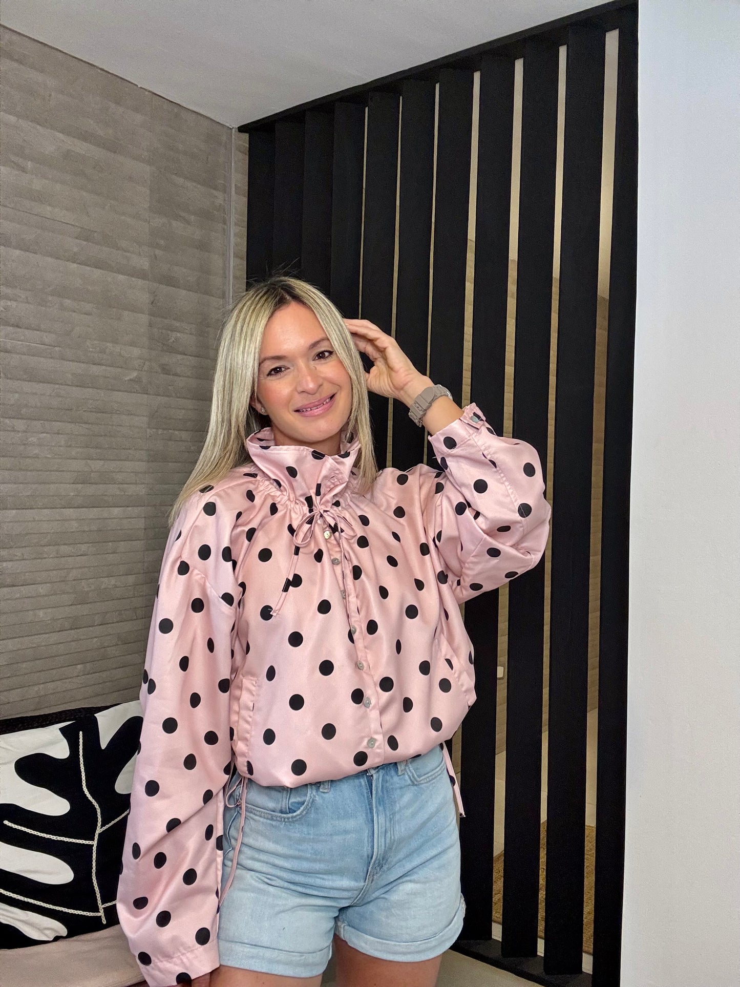 Polka Dot Jacket Top