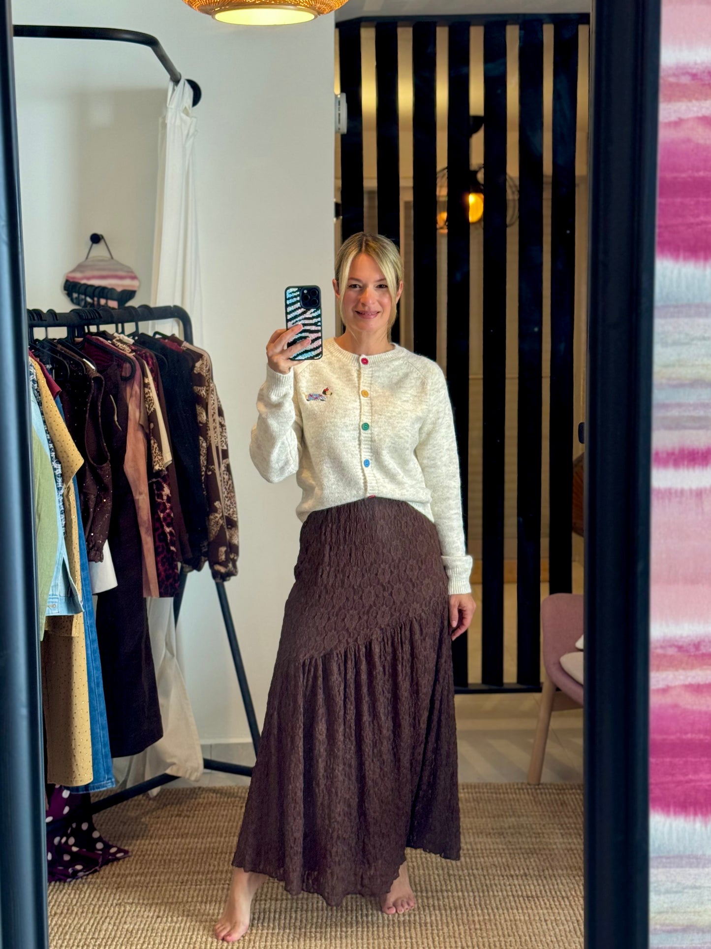 French Dog Sweater Cardigan