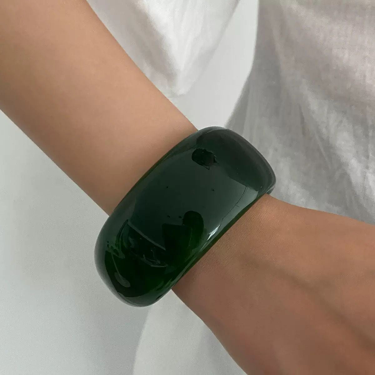 Wide Acrylic Bangle