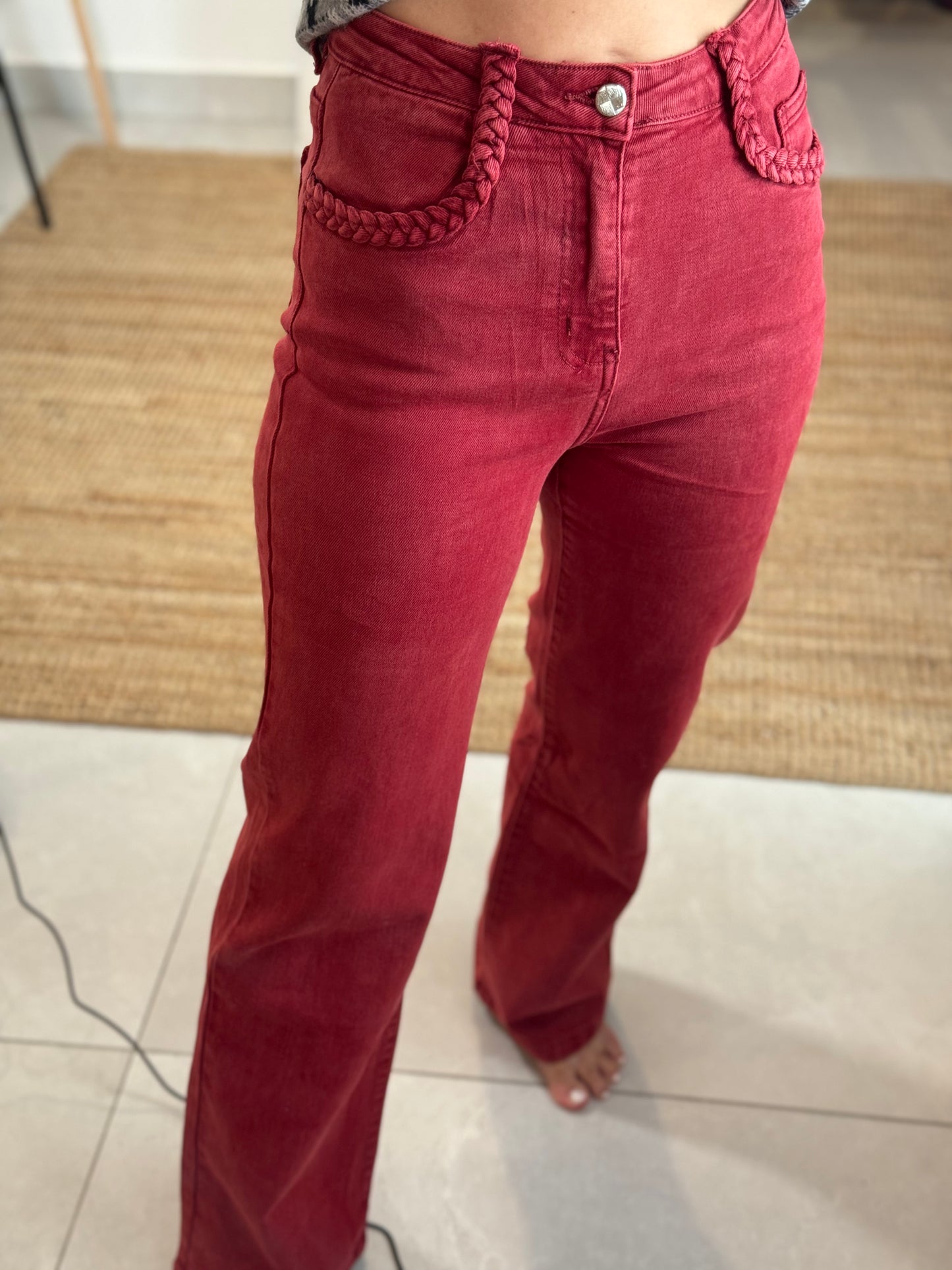 Bordeaux Denim Pant