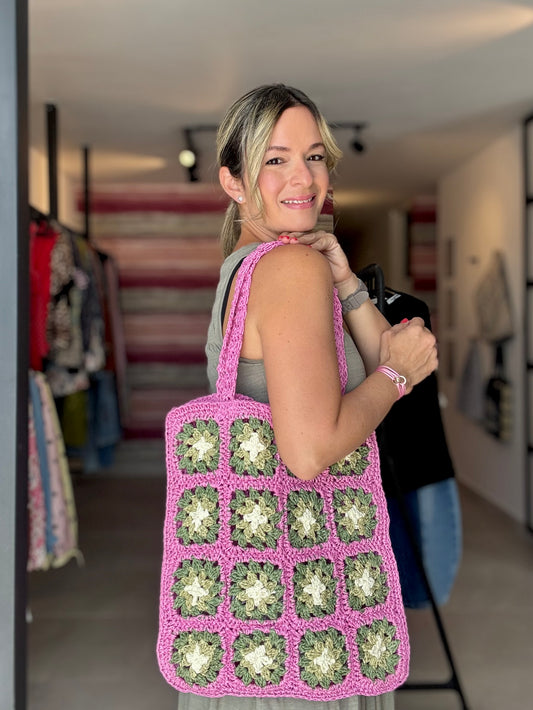 Crochet/Straw Tote Bag