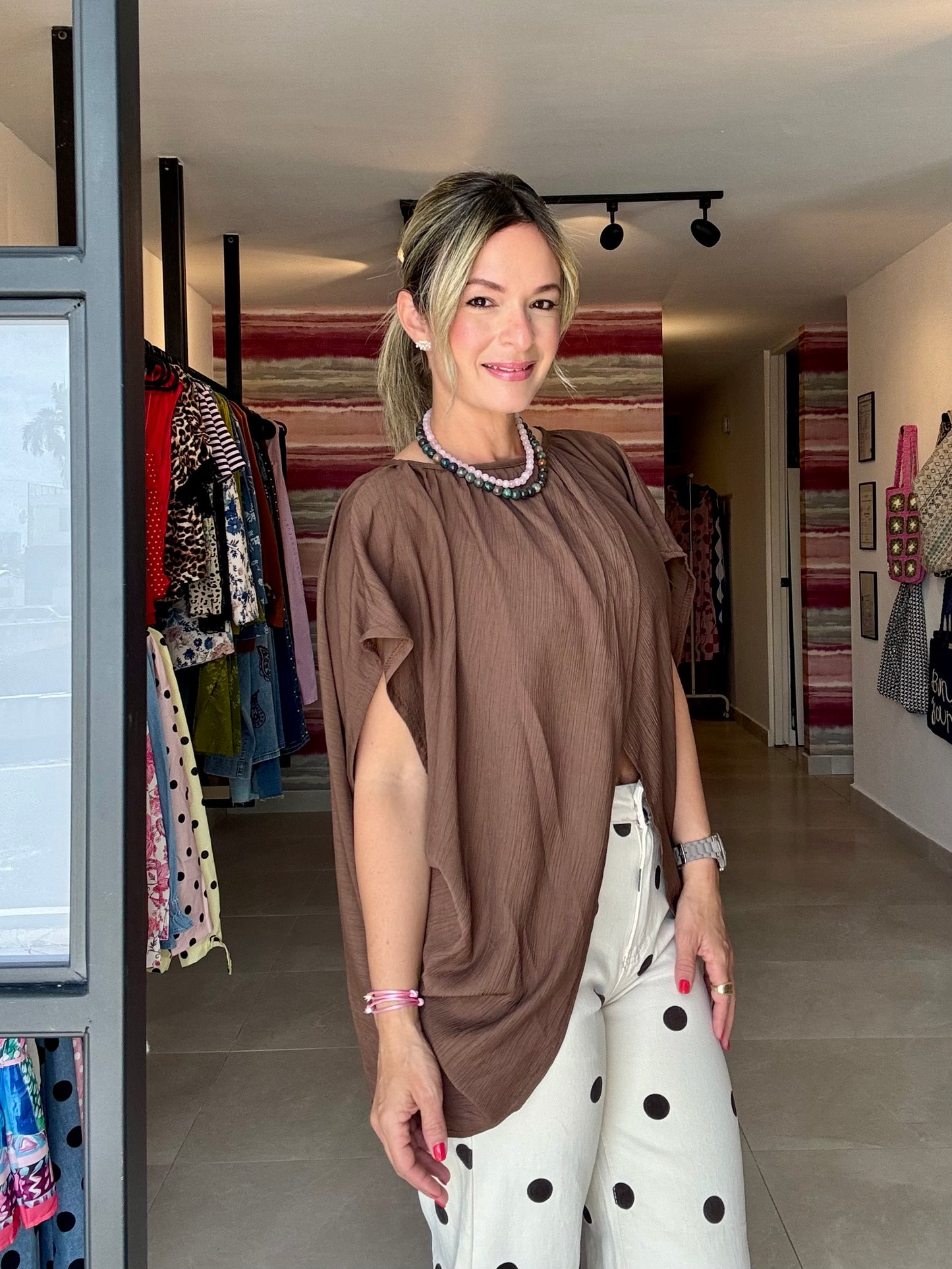 Draped Crossover Top