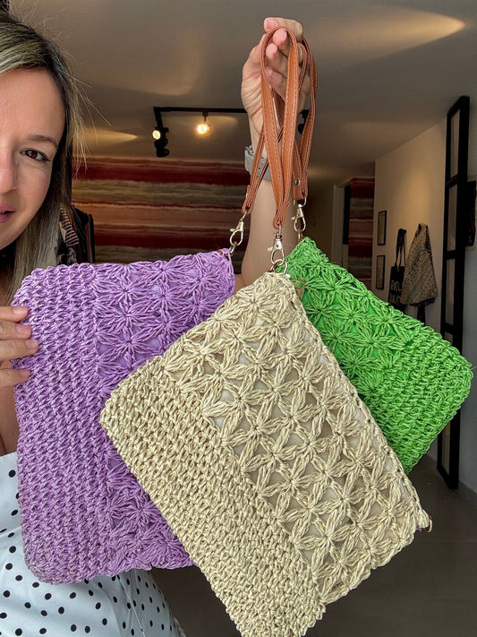 Straw Clutch & Crossbody