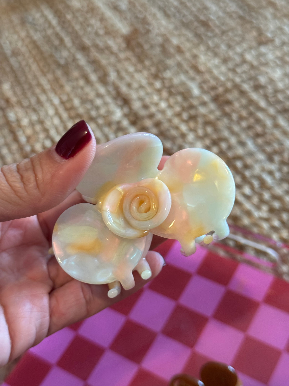Small Flower Claw Clips