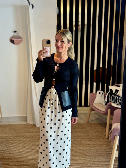 Ribbed Knit Cardigan Top