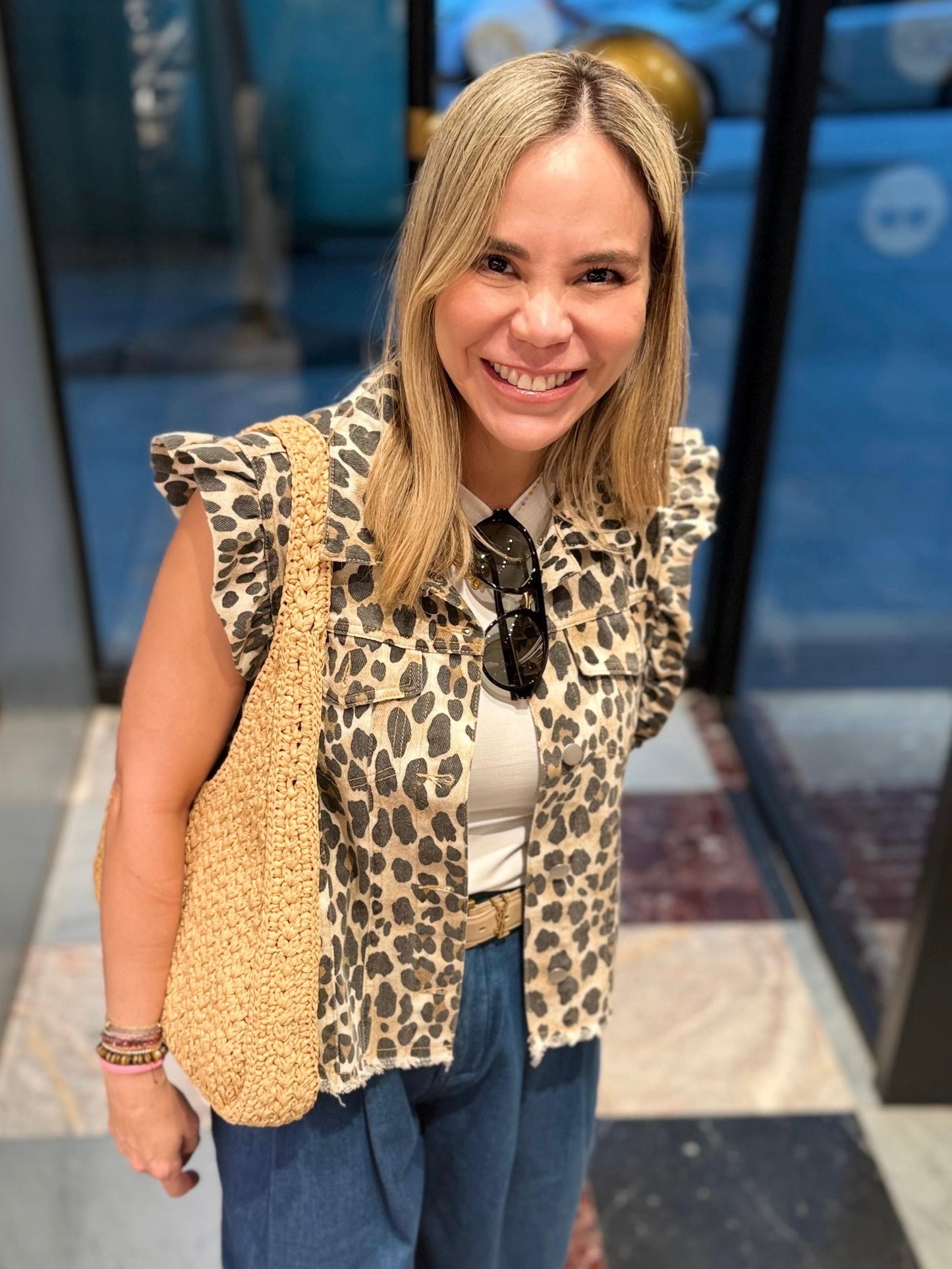 Animal Print Vest