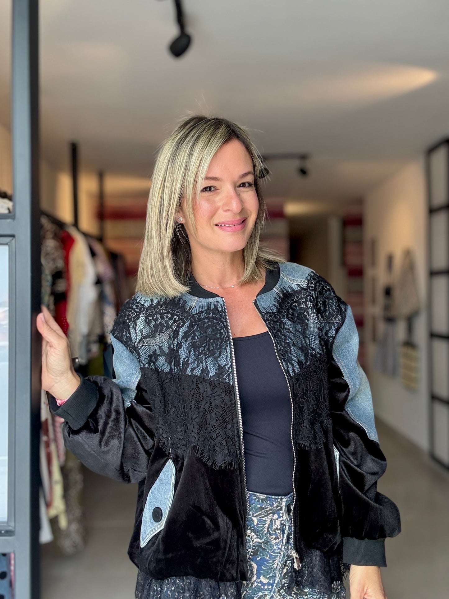 Denim & Lace Jacket