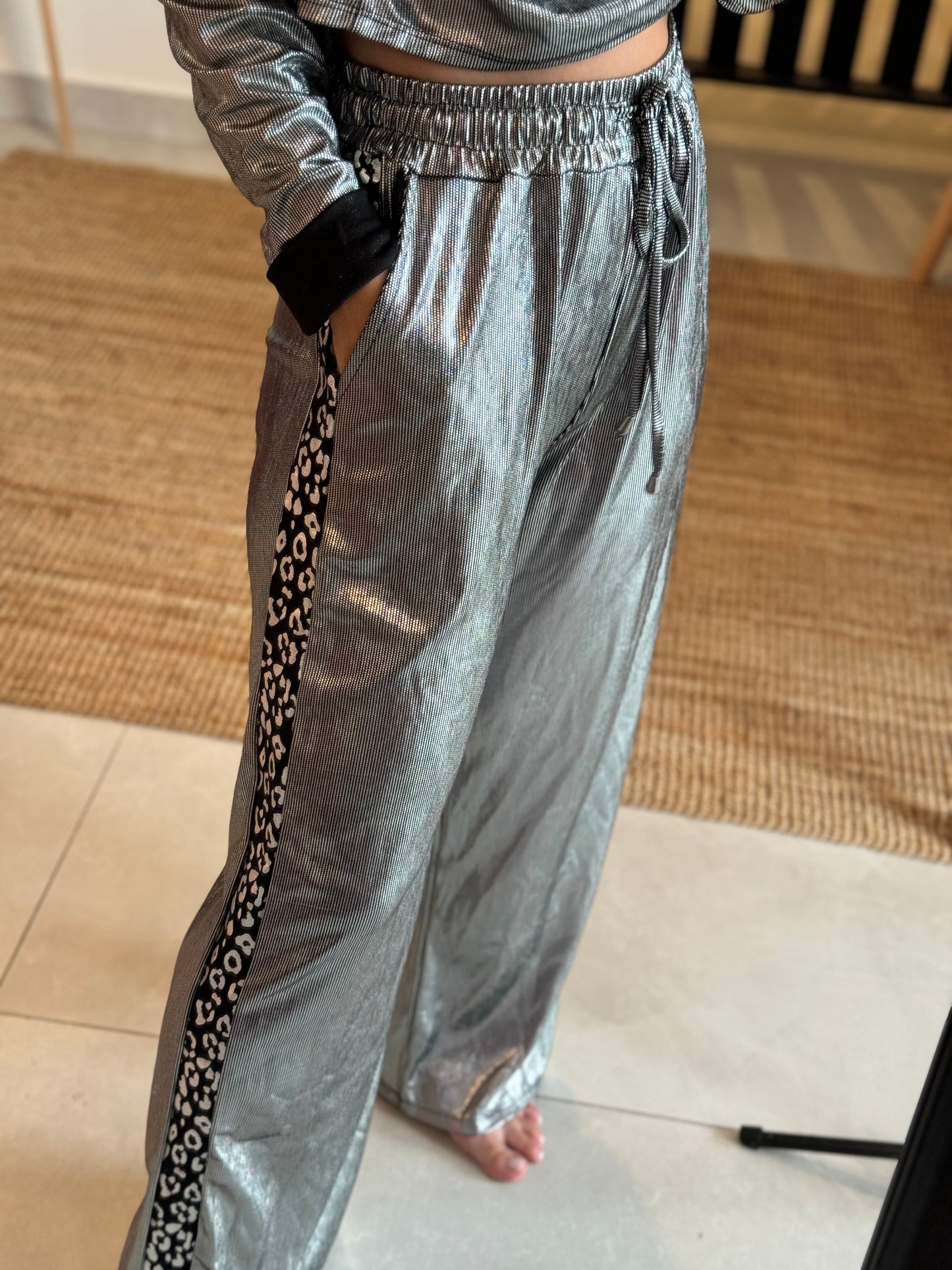 Metallic Pant Set