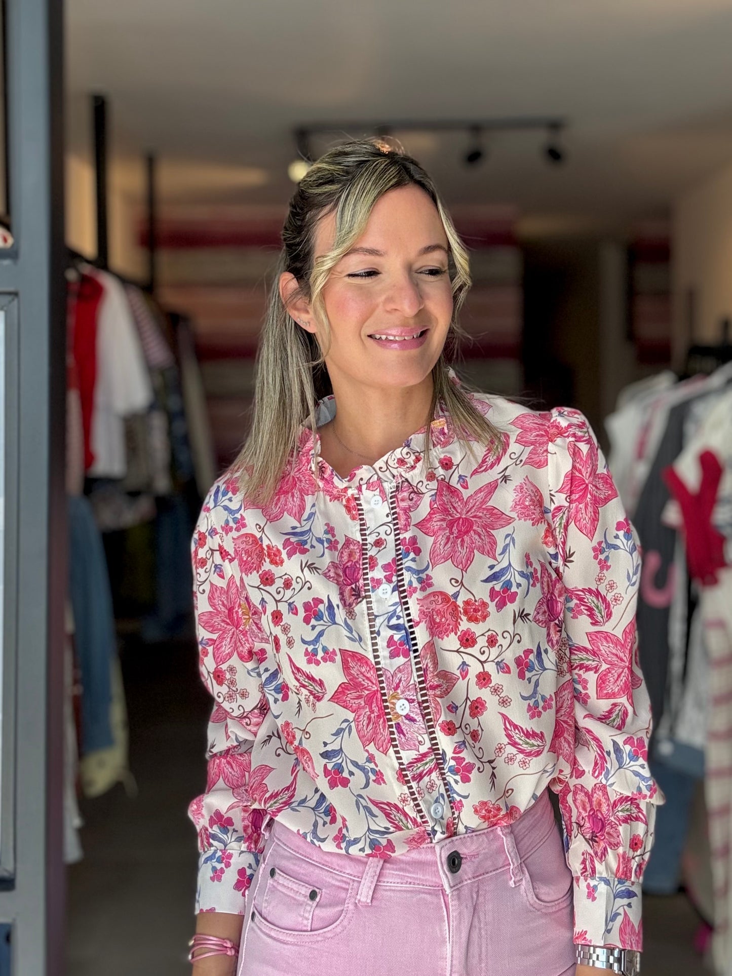 Flower Long Sleeve Top