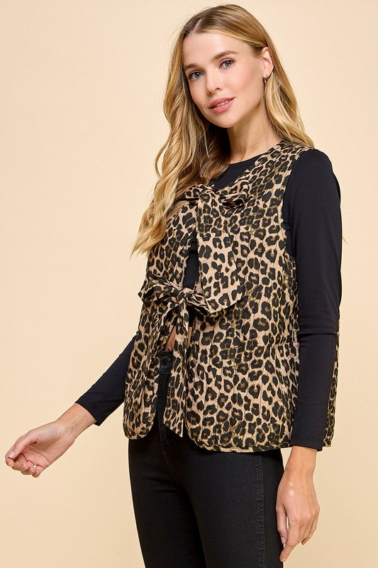 Animal Print Vest