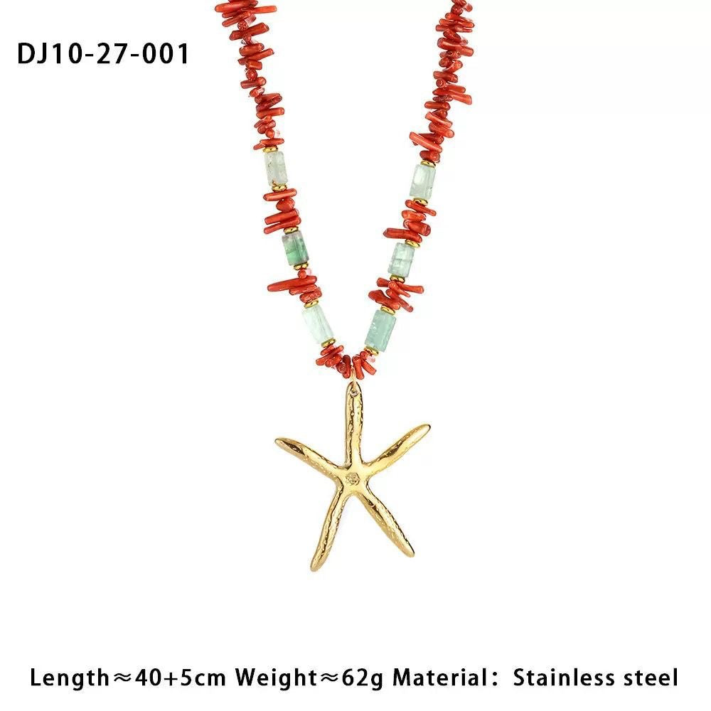 Star Fish Charm Necklace