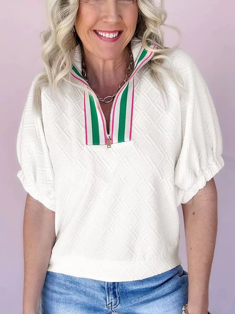 Short Sleeve Sweater Top