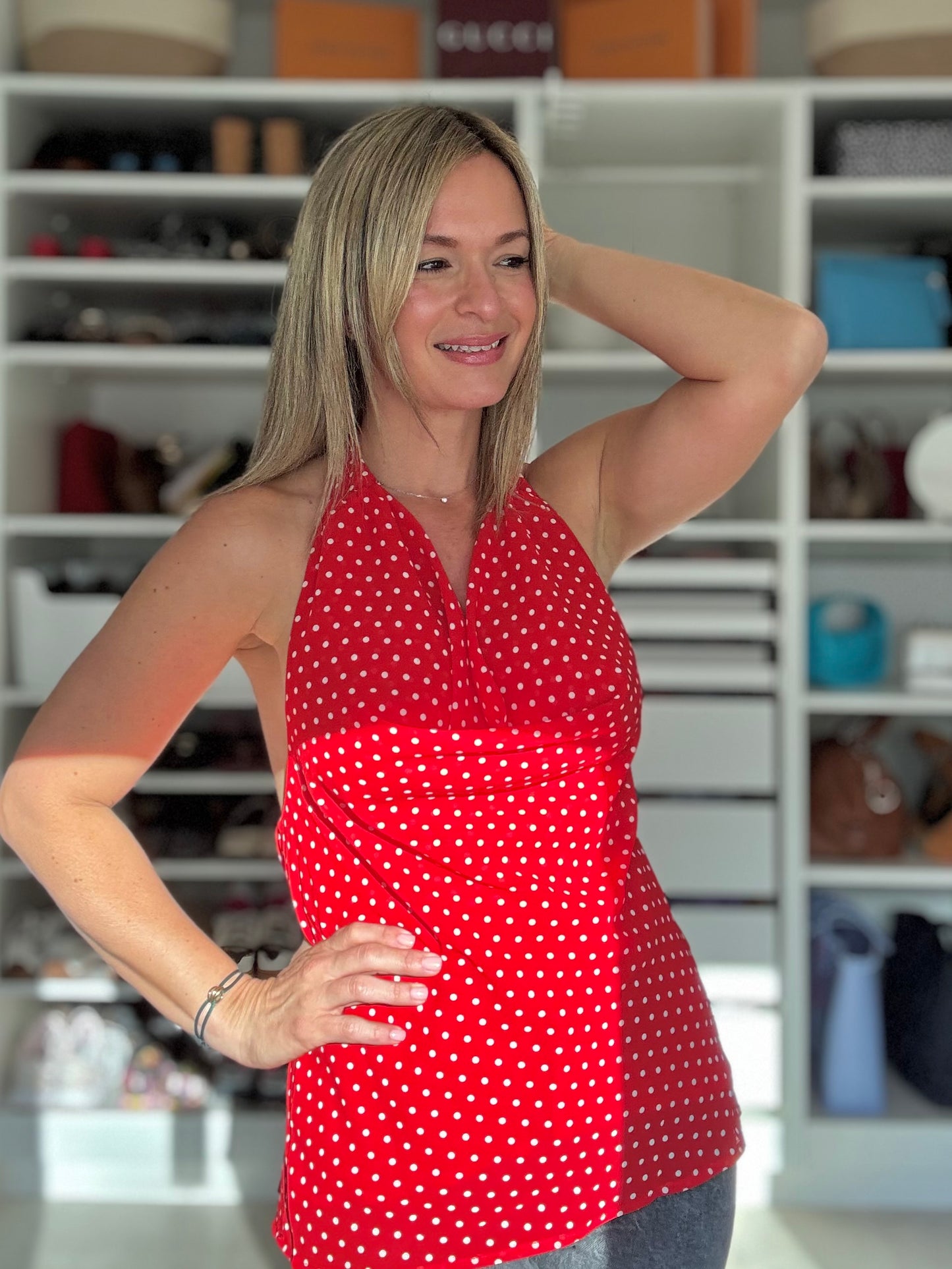 Polka Dot Halter Top