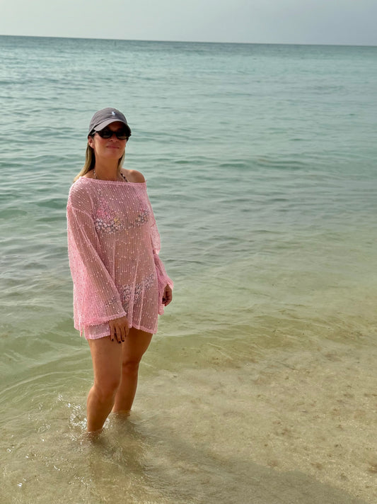 Shimmery Pink Cover Up
