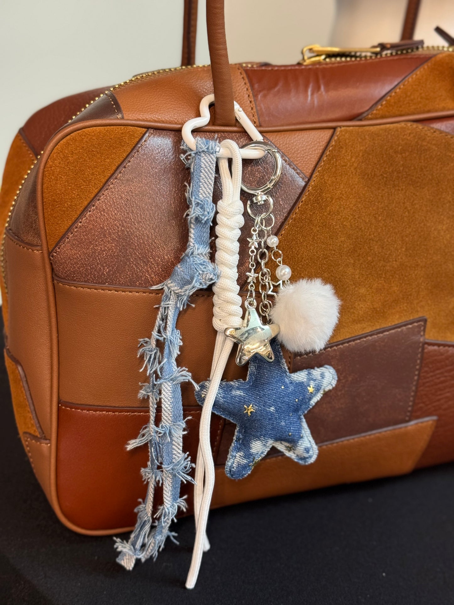 Handbag Key Holder /  Denim