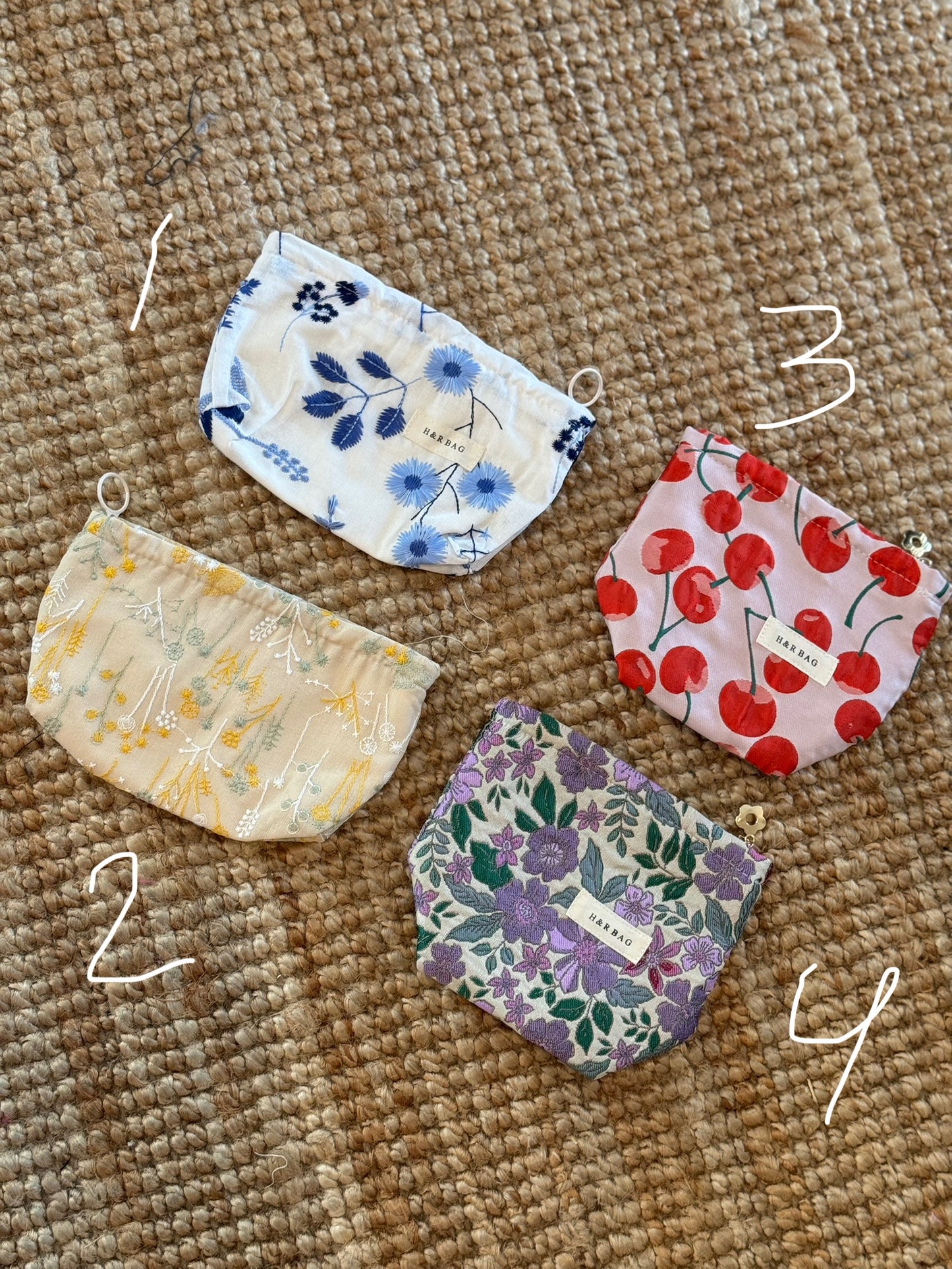 Fabric Mini Make Up Bag