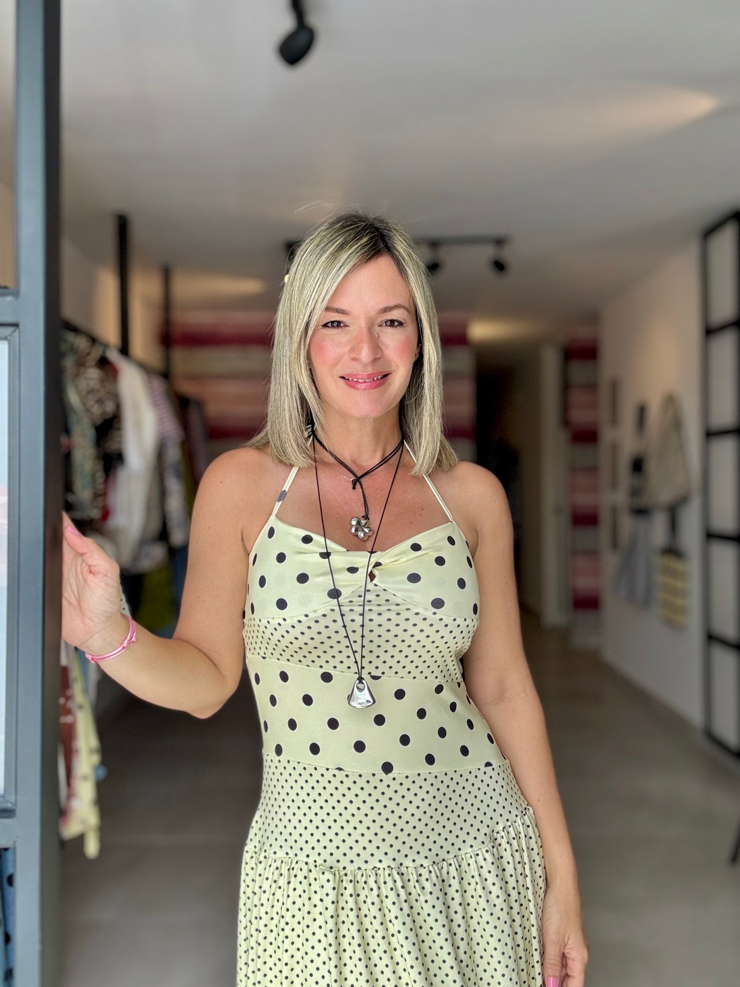 Halter Polka Dot Dress