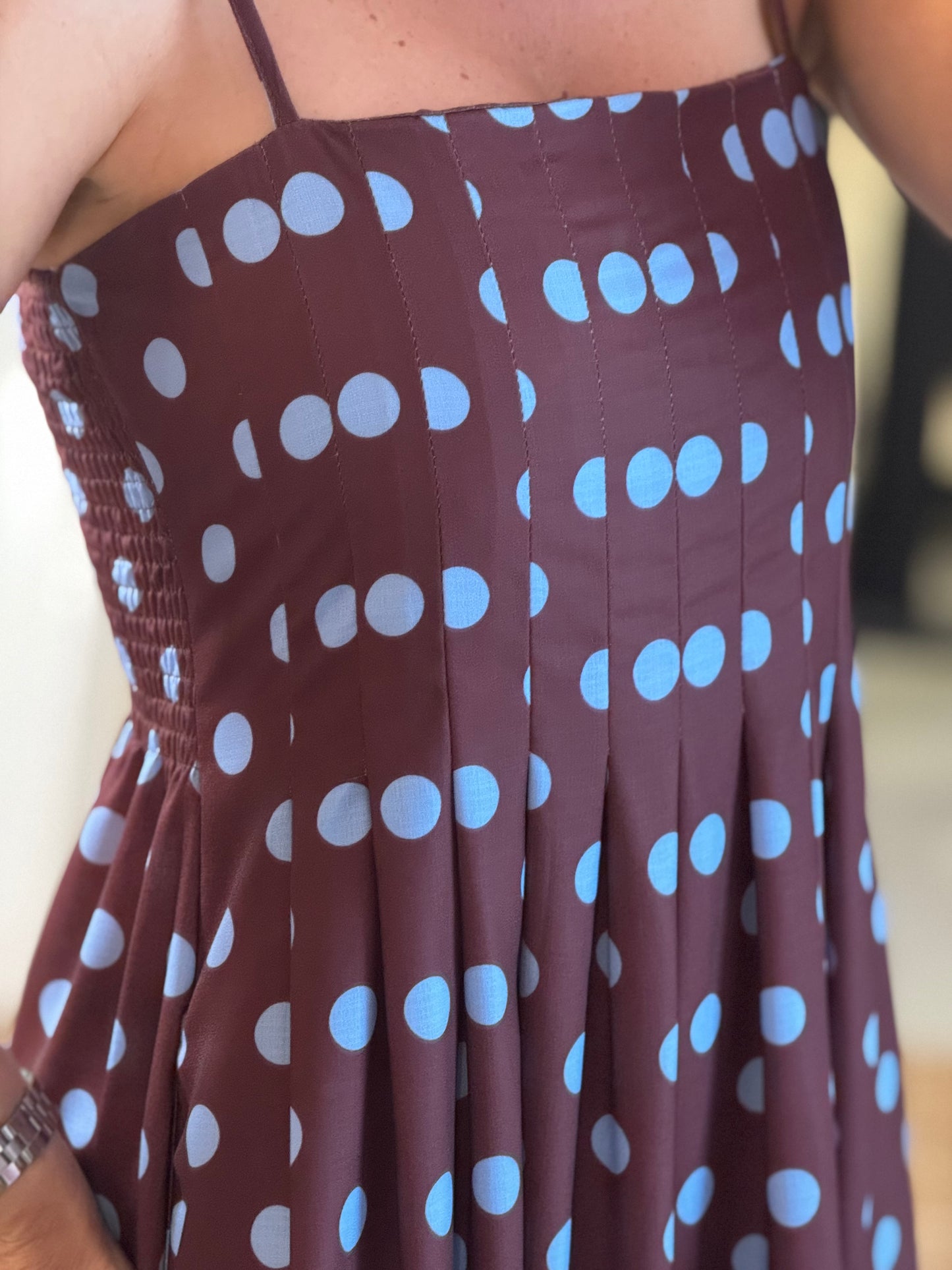 Maxi Polka Dress