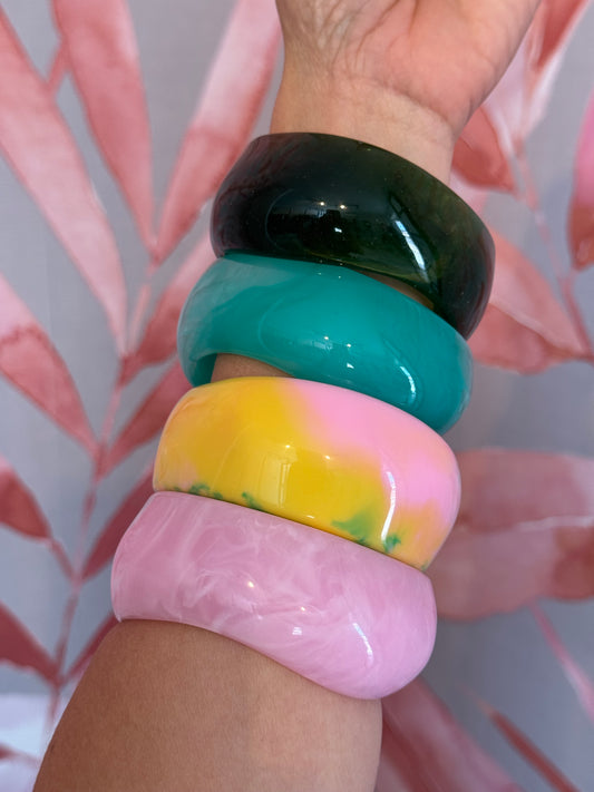 Acrylic Abstract Shape Bangle