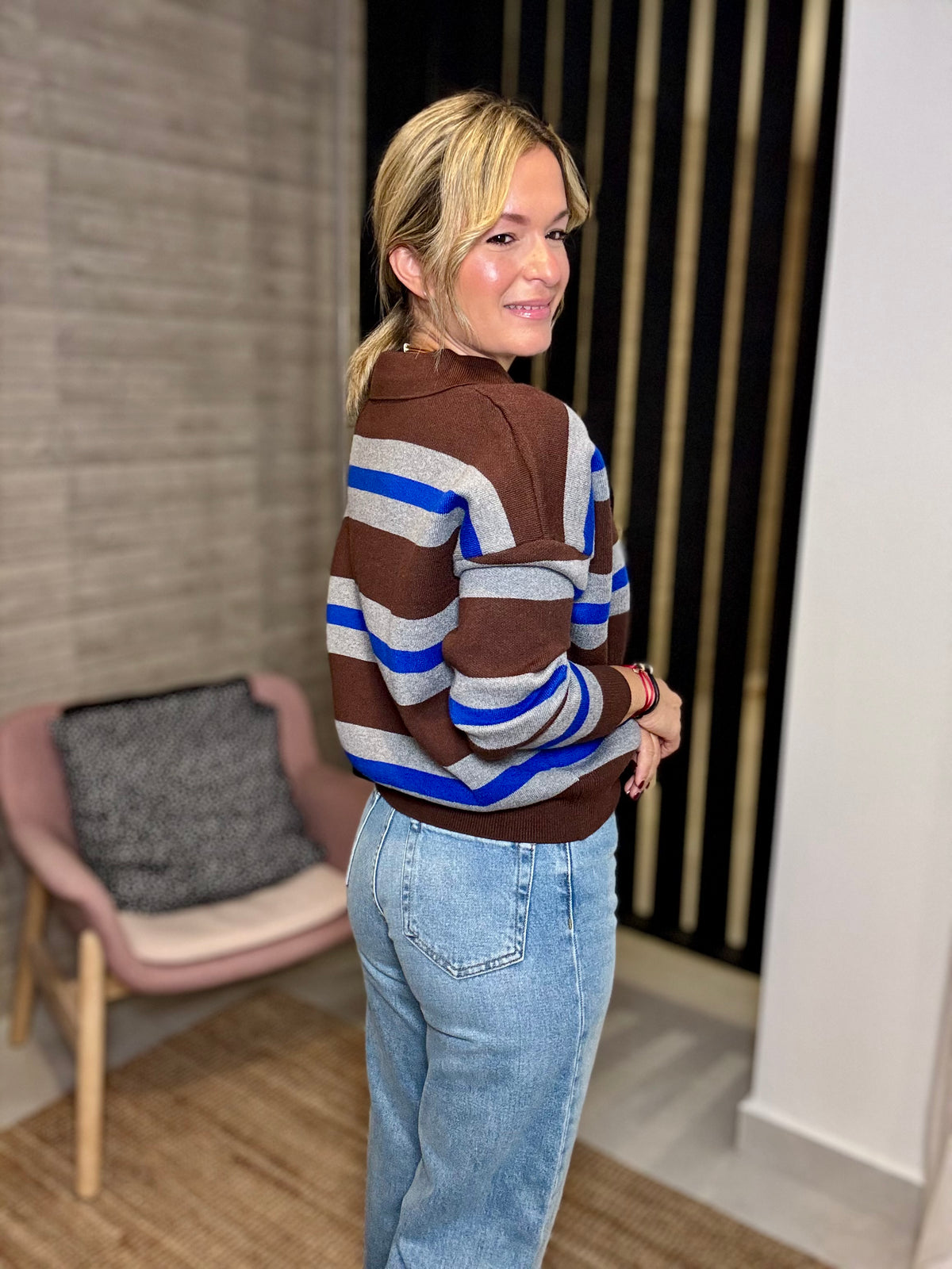 Stripes Chocolate Sweater