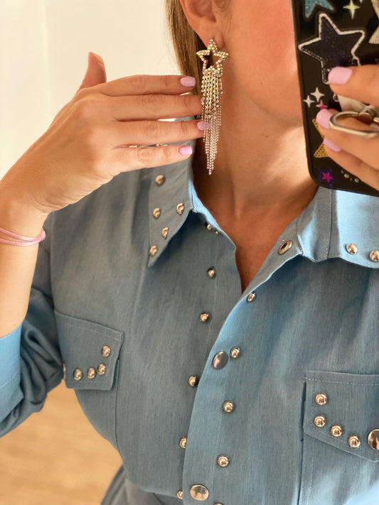 Shiny Star Earrings